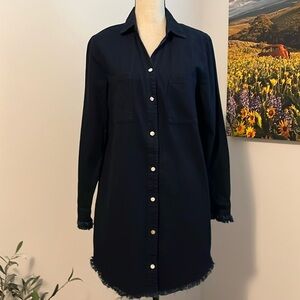 Classic dark blue Shirt Dress